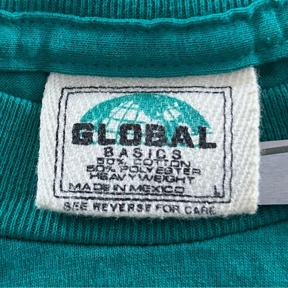 Vintage 90s Boxer Dog Mastiff German Tee Teal Embroidered Animal Pet Own… - Picture 4 of 11